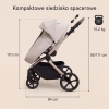 Adamex Como Natura Beige wózek 2w1 składany razem z gondolą