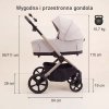 Adamex Como Natura Beige wózek 2w1 składany razem z gondolą