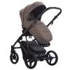 Bebetto Pelpasso Brown 11 Beżowy wózek 2w1 z gondolą i spacerówką