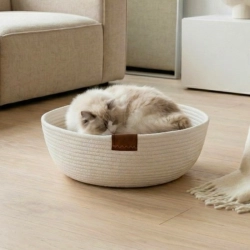 Legowisko dla zwierzątka Carinio Bowl White rozm. L