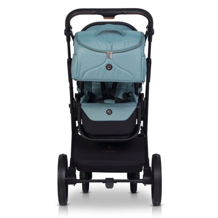 Cavoe Axo Shine Boho Green wózek spacerowy do 22 kg Duże koła i dobra amortyzacja