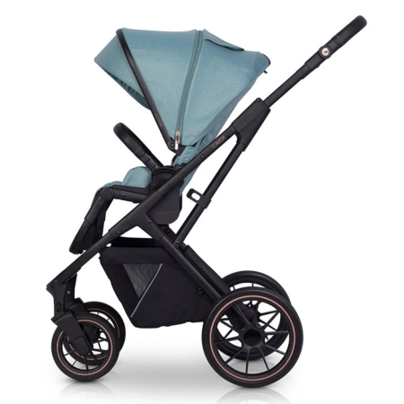Cavoe Axo Shine Boho Green wózek spacerowy do 22 kg Duże koła i dobra amortyzacja