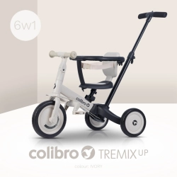 Rowerek Colibro TremixUp Ivory 6w1 biegowy lub spacerowy kolor beżowo-czarny