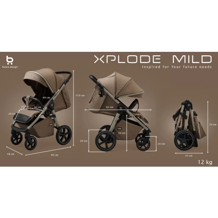 Xplode Mild Calm Beige wózek spacerowy Future Design