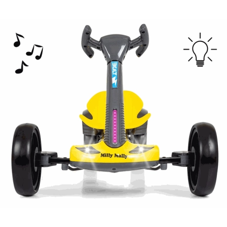 MILLY MALLY Gokart Bolt Yellow pojazd na akumulator żółty