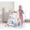Pchacz chodzik drewniany edukacyjny z ruchomymi elementami ECOTOYS