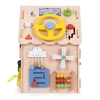 Drewniany domek manipulacyjny dla dzieci panel edukacyjny XXL 30 elementów