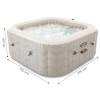 Nadmuchiwane SPA kwadratowe basen z hydromasażem 4 os. 175x71 cm akcesoria premium INTEX 28446