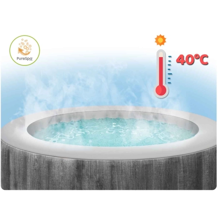 Nadmuchiwane SPA kwadratowe basen z hydromasażem 4 os. 175x71 cm akcesoria premium INTEX 28446