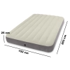 Materac welurowy do spania dwuosobowy dmuchany 203x152 cm INTEX 64103