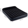 Materac dmuchany dwuosobowy 191x137x25 cm łóżko z zagłówkiem INTEX 64142