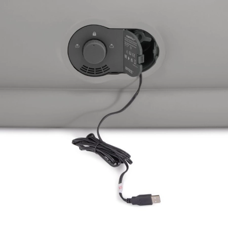 Materac dmuchany jednoosobowy 191x99x36 cm z wbudowaną pompką elektryczną USB łóżko INTEX 64157
