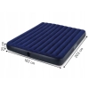 Materac dmuchany dwuosobowy 203x183 cm welurowy INTEX 64755