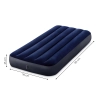 Materac dmuchany 191x76 cm łóżko do spania welurowy INTEX 64756