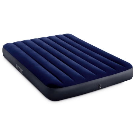 Materac dmuchany dwuosobowy welurowy 191x137 cm INTEX 64758