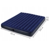 Materac dmuchany dwuosobowy 203x152 cm z poduszkami welurowy INTEX 64765