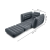 Pompowany fotel materac leżanka łóżko 2w1 INTEX 66551NP