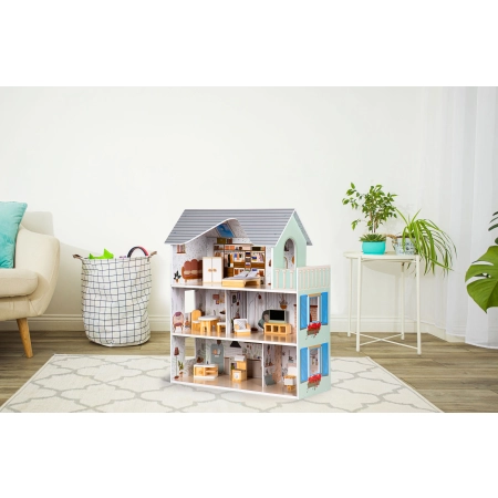 Domek dla lalek z meblami Rezydencja Emma ECOTOYS