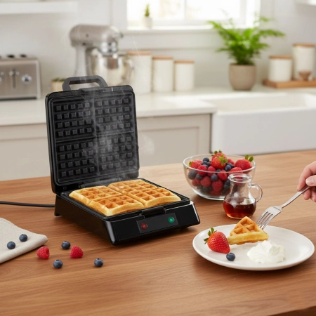 Gofrownica na 4 gofry nieprzywierająca powłoka 1080-1300W KADEN