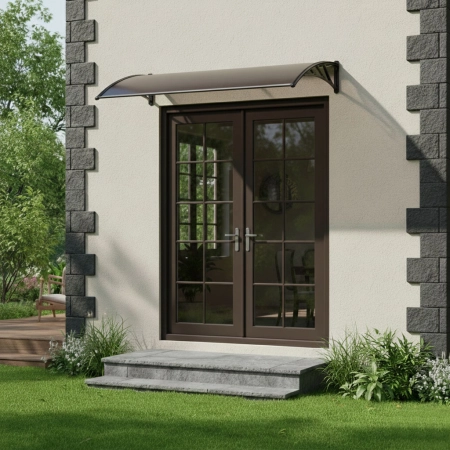 Daszek nad drzwi 100x80 cm zadaszenie osłona poliwęglan MultiGarden