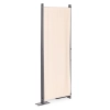 Składany parawan ogrodowy pokojowy 4-panelowy 167x216 cm beżowy MultiGarden