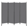 Składany parawan ogrodowy pokojowy 4-panelowy 167x216 cm szary MultiGarden