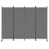 Składany parawan ogrodowy pokojowy 4-panelowy 167x216 cm szary MultiGarden