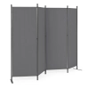Składany parawan ogrodowy pokojowy 4-panelowy 167x216 cm szary MultiGarden