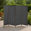 Składany parawan ogrodowy pokojowy 4-panelowy 167x216 cm szary MultiGarden