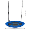 Huśtawka ogrodowa bocianie gniazdo 100 cm niebieska ECOTOYS