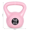 Kettlebell kettle 10 kg do ćwiczeń hantla kula odważnik obciążenie ciężar fitness różowy MOVEPRO