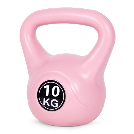 Kettlebell kettle 10 kg do ćwiczeń hantla kula odważnik obciążenie ciężar fitness różowy MOVEPRO