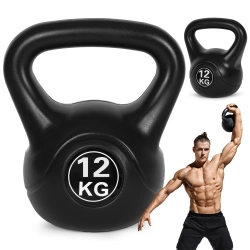 Kettlebell kettle 12 kg do ćwiczeń hantla kula odważnik obciążenie ciężar fitness MOVEPRO