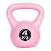 Kettlebell kettle 4 kg do ćwiczeń hantla kula odważnik obciążenie ciężar fitness różowy MOVEPRO