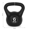 Kettlebell kettle 6 kg do ćwiczeń hantla kula odważnik obciążenie ciężar fitness MOVEPRO