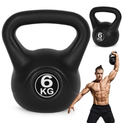 Kettlebell kettle 6 kg do ćwiczeń hantla kula odważnik obciążenie ciężar fitness MOVEPRO