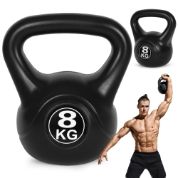 Kettlebell kettle 8 kg do ćwiczeń hantla kula odważnik obciążenie ciężar fitness MOVEPRO