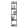 Regał drewniany nowoczesny metalowa rama LOFT 5 półek czarny ModernHome