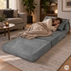 Sofa rozkładana 2w1 jednoosobowa piankowa z funkcją spania materac 190x70 cm ModernHome