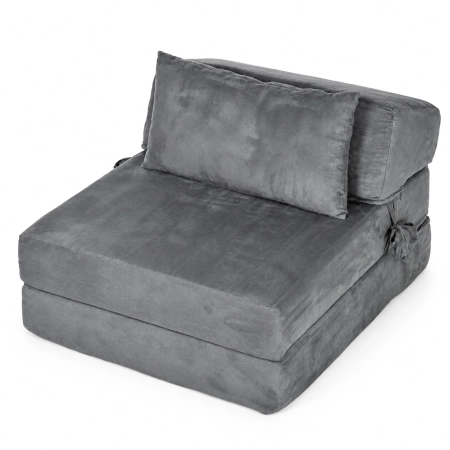 Sofa rozkładana 2w1 jednoosobowa piankowa z funkcją spania materac 190x70 cm ModernHome