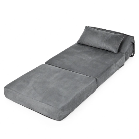 Sofa rozkładana 2w1 jednoosobowa piankowa z funkcją spania materac 190x70 cm ModernHome