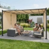 Pergola ogrodowa tarasowa 3x4 m stalowa altana zadaszenie beżowa MultiGarden