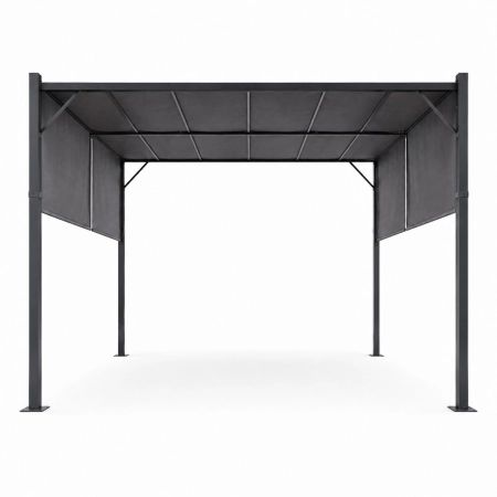 Pergola ogrodowa tarasowa 3x4 m stalowa altana zadaszenie szara MultiGarden