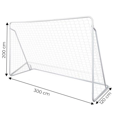Bramka piłkarska z siatką do piłki nożnej 300x200 cm MOVEPRO