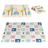Mata piankowa dla dzieci 200x150 cm edukacyjna dwustronna składana miarka wzrostu alfabet ECOTOYS