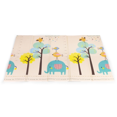 Mata piankowa dla dzieci 200x150 cm edukacyjna dwustronna składana miarka wzrostu alfabet ECOTOYS