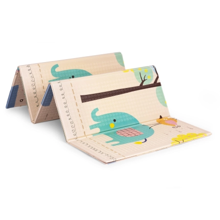 Mata piankowa dla dzieci 200x180 cm edukacyjna dwustronna składana miarka wzrostu alfabet ECOTOYS