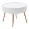 Stolik kawowy okrągły ze schowkiem 60 cm ModernHome