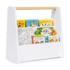 Biblioteczka dziecięca Montessori regał na książki organizer 2 poziomy biały ECOTOYS