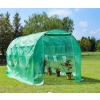 Szklarnia tunel ogrodowy foliowy 4x2x2 m 8 m² metalowy stelaż folia UV 2 wejścia